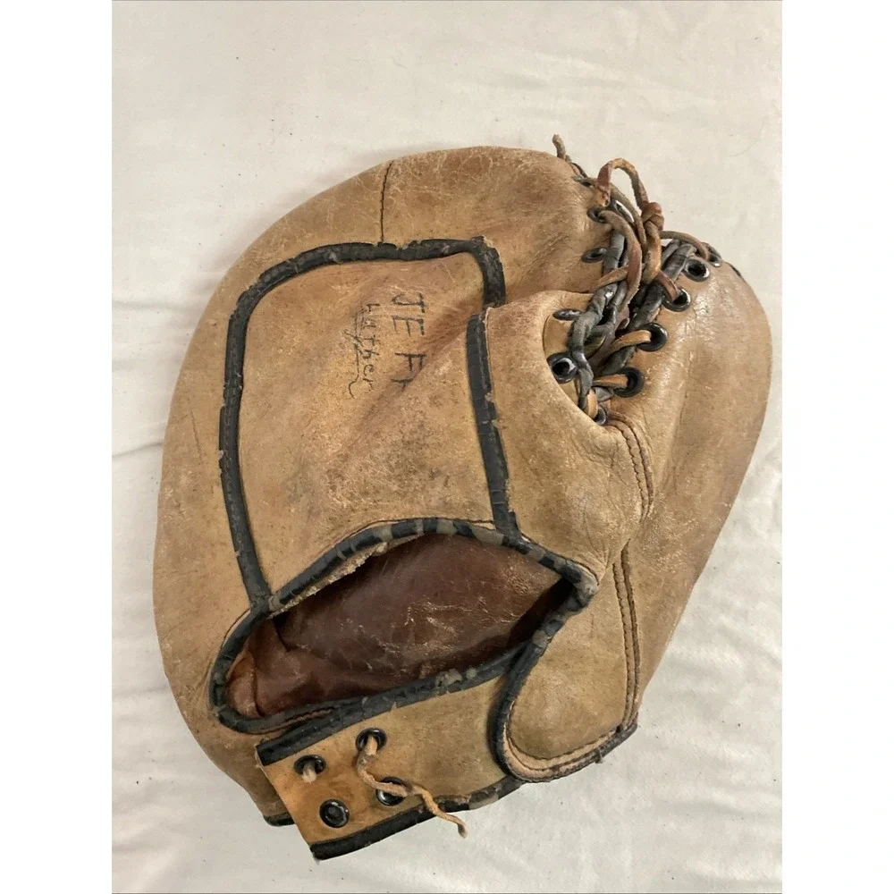 Vtg‎ 1940's Rudy York Western's Model G1342 Baseball Glove Baseman's Mitt